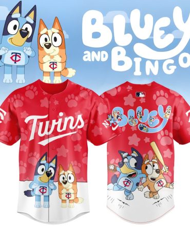 Kids' Red Bluey & Bingo Baseball Jersey - Fun Cartoon Sportswear For Boys & Girls