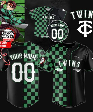 Custom Anime-Inspired Twins Jersey - Personalize Name & Number - Unique Checkered Design