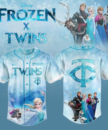 Disney Frozen X Twins Baseball Jersey - Elsa, Anna & Olaf Design For Kids & Fans