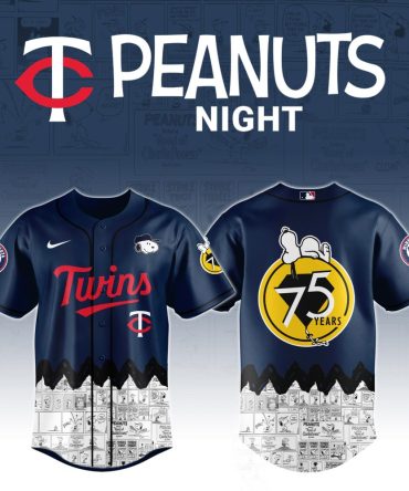 Limited Edition Peanuts Night Twins Jersey – Celebrate 75 Years With Snoopy Baseball Apparel!