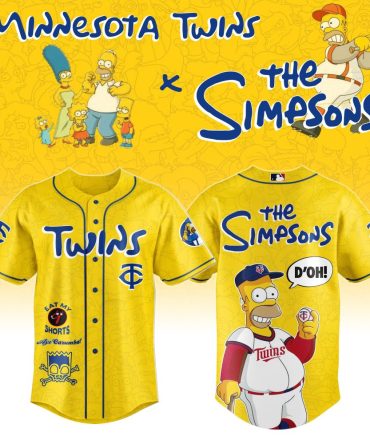 Minnesota Twins X The Simpsons Limited Edition Jersey – Fun & Unique Fan Gear!