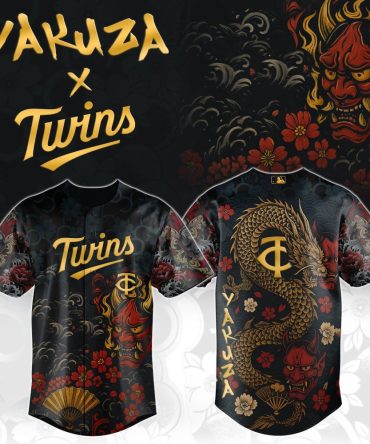 Limited Edition Yakuza X Twins Dragon & Oni Baseball Jersey - Bold Japanese Art Design