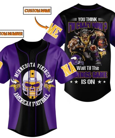 Custom Name & Number Vikings Jersey - Personalized Football Fan Gear, Unmatched Style