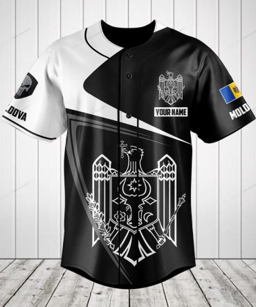 Custom Moldova Flag Baseball Jersey - Personalized Name & Number - Unique National Pride Apparel