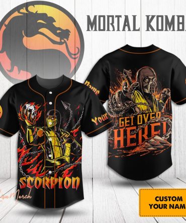 Custom Mortal Kombat Scorpion Jersey - Personalized Gamer Apparel, Unique Gift!