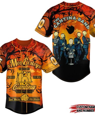 Custom Mos Eisley Cantina Baseball Jersey – Personalized Star Wars Band Design