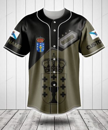 Custom Galicia Baseball Jersey – Personalized Name & Flag Design
