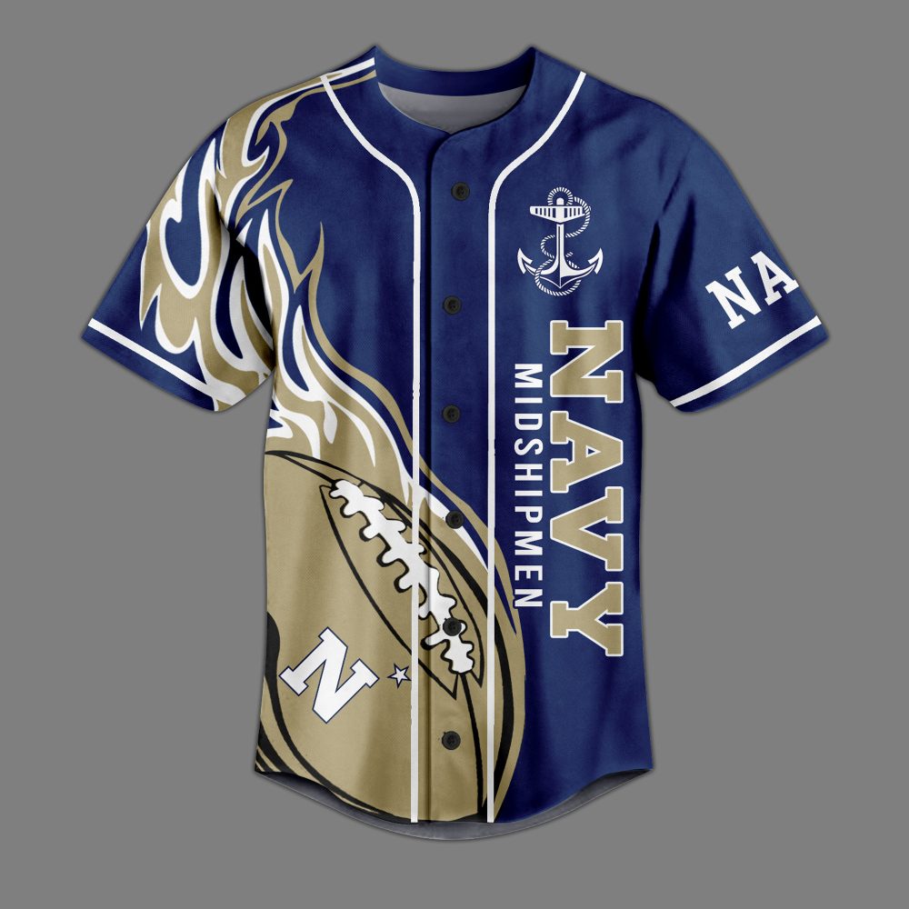 Custom Navy Midshipmen Jersey – Go Navy Beat Army Design – Personalize Now! - Image 2