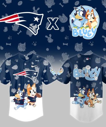 Patriots X Bluey Kids Jersey - Limited Edition Nfl Fan Gear For Little Fans