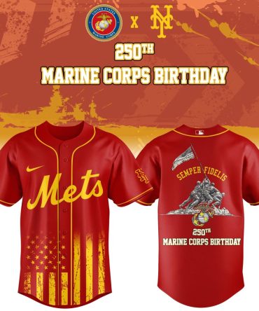 Limited Edition Marine Corps 250Th Birthday Mets Jersey - Celebrate In Style!