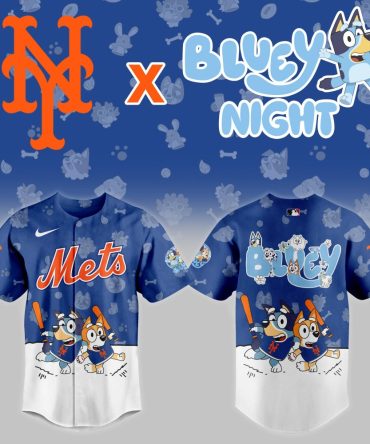 Limited Edition Mets X Bluey Baseball Jersey - Perfect For Fans & Kids!