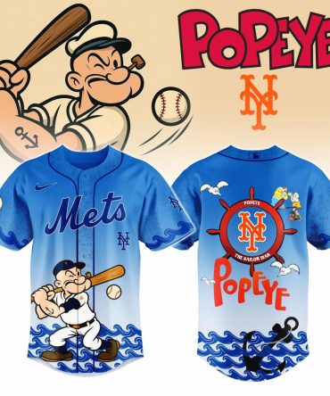 Exclusive Popeye Mets Jersey – Limited Edition Cartoon Baseball Shirt