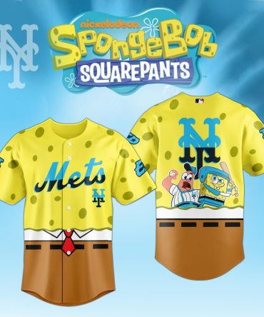 Official Mets X Spongebob Baseball Jersey - Fun & Unique Fan Gear!