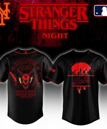 Exclusive Stranger Things Night Mets Jersey – Hellfire Club Edition, Limited Mlb Collaboration