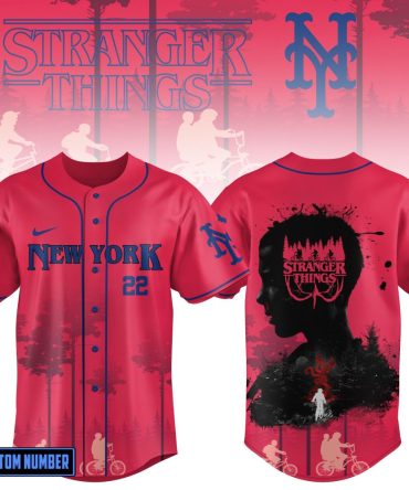 Custom Stranger Things Baseball Jersey - New York Themed Fan Apparel With Unique Design