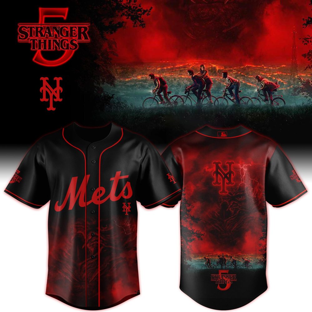 Limited Edition Stranger Things Mets Jersey - Perfect Gift For Fans & Collectors!