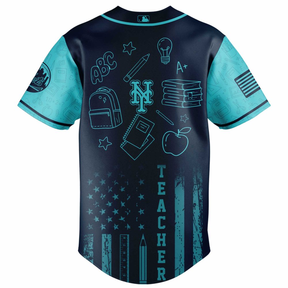 Ny Mets Teacher Appreciation Jersey – Perfect Gift For Educators & Baseball Fans! - Image 3