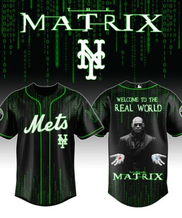 Matrix-Inspired Mets Jersey – Real World Style, Unique Design, Limited Edition