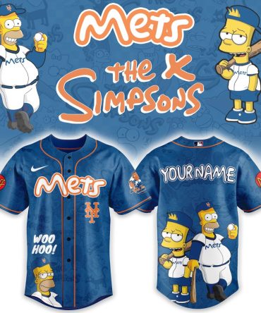 Customizable Mets X Simpsons Baseball Jersey – Personalized Fan Gear For Ultimate Fans!