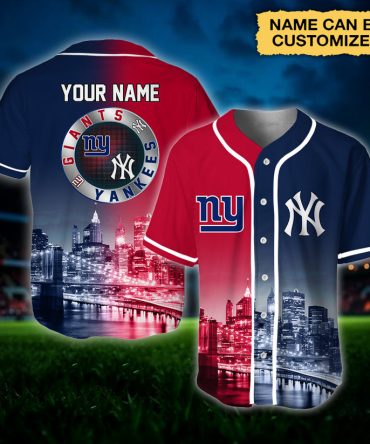 Customizable Giants Yankees Baseball Jersey - Personalized Fan Gear, Unique Design!