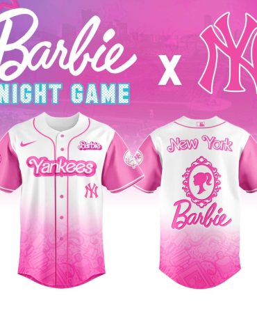 Limited Edition Barbie X Ny Yankees Pink Jersey - Perfect For Fans & Collectors!
