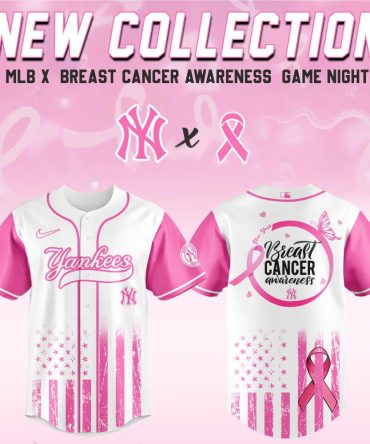 Limited Edition Yankees Breast Cancer Awareness Jersey - Support & Style!