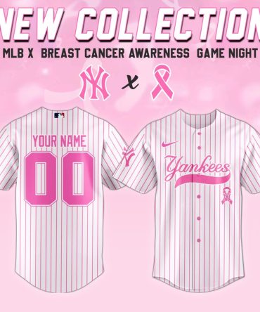 Custom Yankees Jersey - Breast Cancer Awareness Edition - Support A Cause In Style!