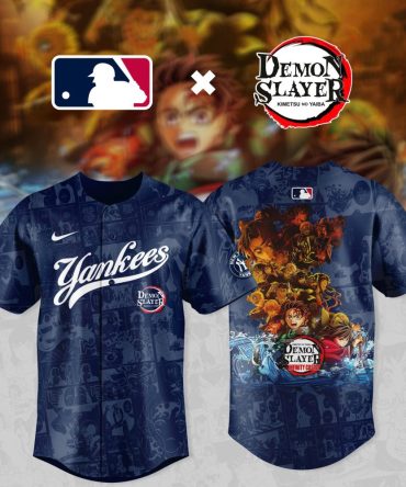 Exclusive Yankees X Demon Slayer Baseball Jersey - Limited Edition Anime Fan Gear