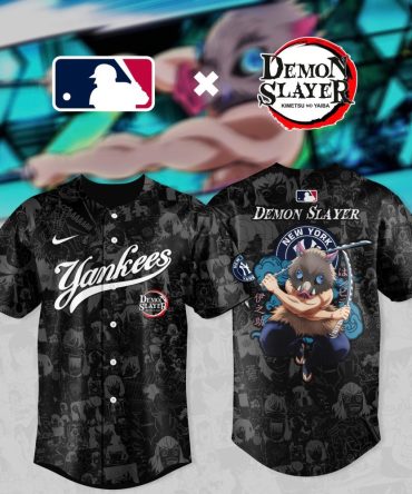 Exclusive Yankees X Demon Slayer Baseball Jersey - Limited Edition Anime Crossover