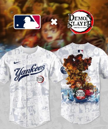 Limited Edition Yankees X Demon Slayer Jersey - Ultimate Fan Gear For Anime & Baseball Lovers!