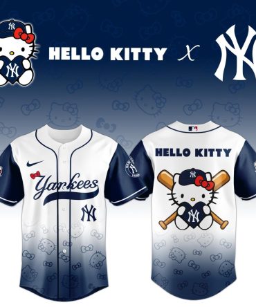 Hello Kitty X Yankees Baseball Jersey - Adorable Fan Apparel!