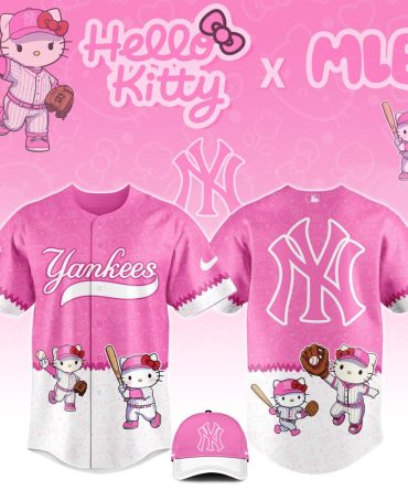Hello Kitty X Mlb Yankees Pink Jersey Cute Baseball Style