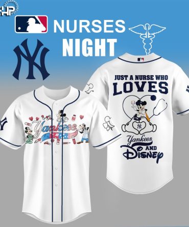 Yankees & Disney Nurse-Themed Baseball Jersey - Perfect For Nurses Night Fans!