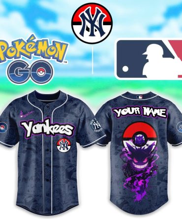 Custom Pokémon & Yankees Baseball Jersey – Personalized Fan Gear