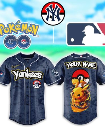 Custom Yankees Pokémon Go Jersey – Pikachu Design & Your Name - Limited Edition