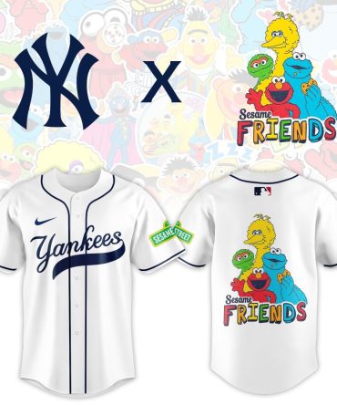 Limited Edition Yankees X Sesame Street Friends Jersey - Iconic Collaboration For Fans!