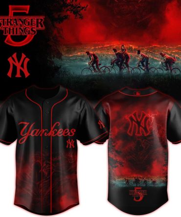 Custom New York Yankees Mlb Stranger Things 2025 Baseball Jersey