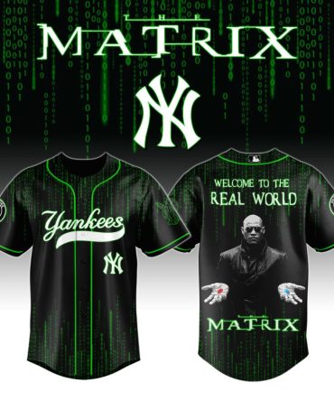 Matrix-Inspired Yankees Jersey - Limited Edition , Embrace The Real World Style!