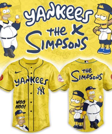 Limited Edition Yankees X Simpsons Baseball Jersey – Iconic Crossover Collectible!