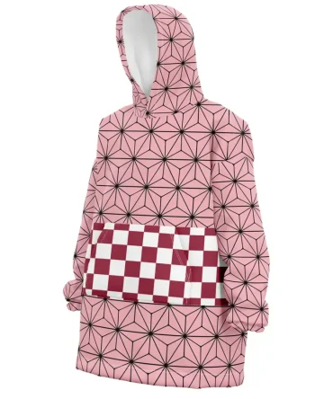 Nezuko Kamado Demon Slayer Hooded Blanket Hoodie