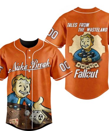 Fallout Nuka Break Baseball Jersey – Vintage Wasteland Style, Perfect For Fans!