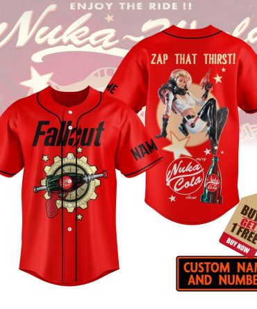 Custom Nuka Cola Baseball Jersey - Buy 1 Get 1 Free! Personalize Your Style Today!