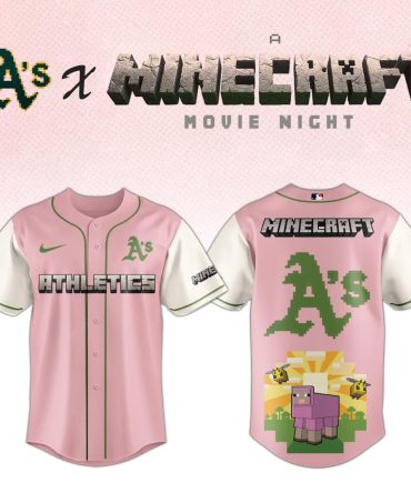 Minecraft X Athletics Pink Jersey - Limited Edition Movie Night Collectible