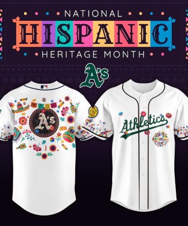 Celebrate Hispanic Heritage Month With Oakland A'S Limited Edition Jersey – Vibrant Design!