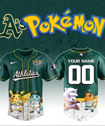 Custom Oakland Athletics Pokémon Jersey - Personalized Name & Number, Limited Edition Fan Gear