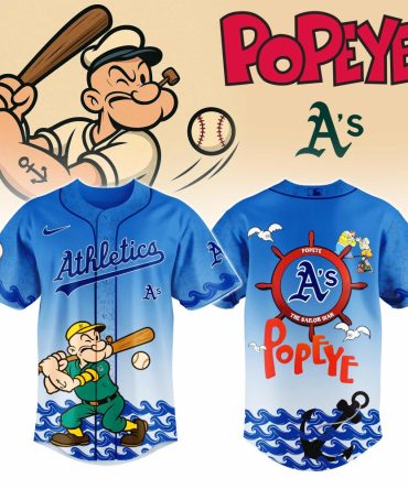 Exclusive Popeye Athletics A'S Baseball Jersey – Limited Edition Fan Gear