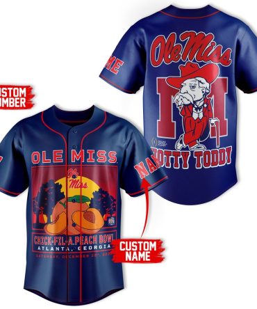 Custom Ole Miss Jersey - Personalized Name & Number - Limited Edition Bowl Game Design