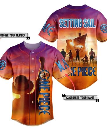 Customize Your One Piece Jersey – Sail Into Adventure With Personalized Name & Number!