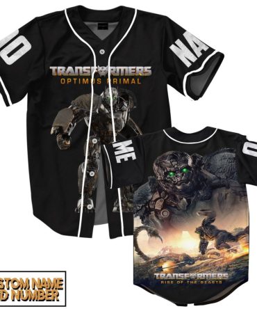 Custom Transformers Optimus Primal Jersey - Personalized Name & Number - Rise Of The Beasts Design