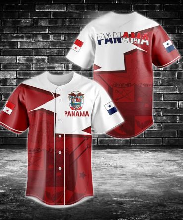 Authentic Panama Flag Baseball Jersey - Stylish Patriotic Sportswear For Fans